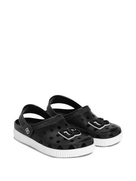  Dolce & Gabbana Kids Dg-logo Sandals - Black 