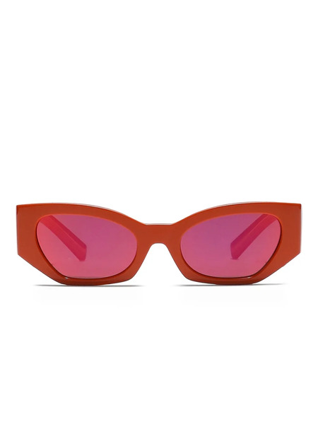  Dolce & Gabbana Kids Dna Logo-plaque Rectangle Sunglasses - Orange 