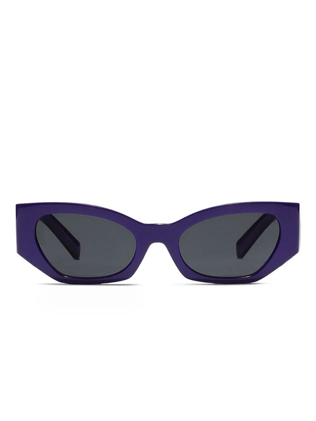  Dolce & Gabbana Kids Dna Logo-plaque Rectangle Sunglasses - Purple 