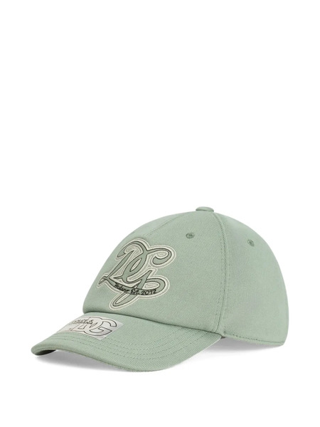  Dolce & Gabbana Kids Fleece Baseball Hat With Dg Embroidery - Green 
