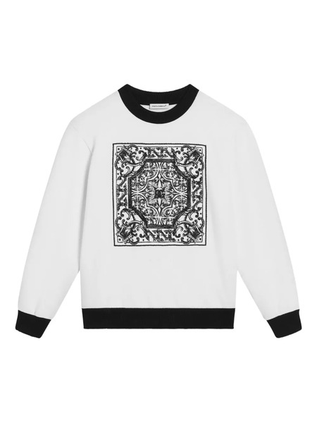  Dolce & Gabbana Kids Graphic-print Sweatshirt - White 