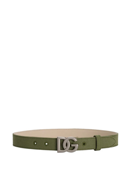  Dolce & Gabbana Kids Logo Buckle Belt - Green 