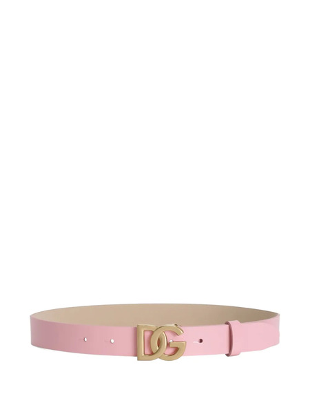  Dolce & Gabbana Kids Logo Buckle Belt - Pink 
