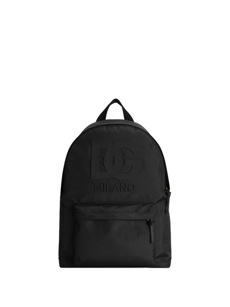  Dolce & Gabbana Kids Logo-embossed Backpack - Black 