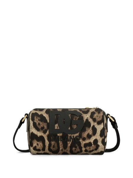  Dolce & Gabbana Kids Logo Leopard-print Mini Bag - Brown 