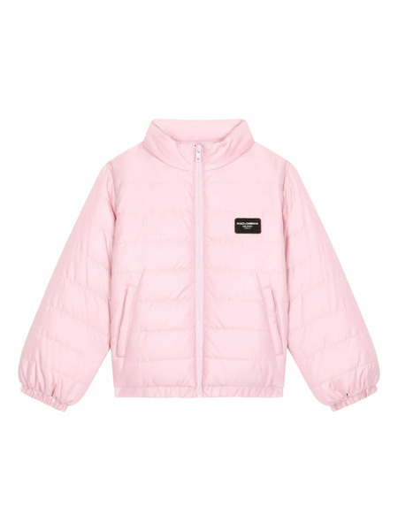 Dolce & Gabbana Kids Logo-patch Padded Jacket - Pink 