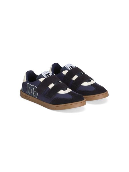  Dolce & Gabbana Kids Logo-patch Sneakers - Blue 