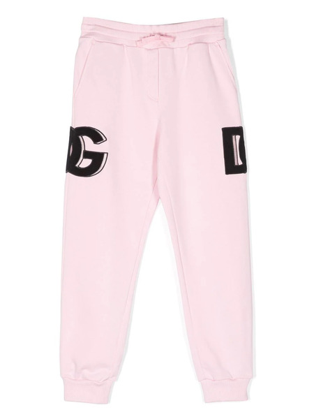  Dolce & Gabbana Kids Logo-patch Track Pants - Pink 