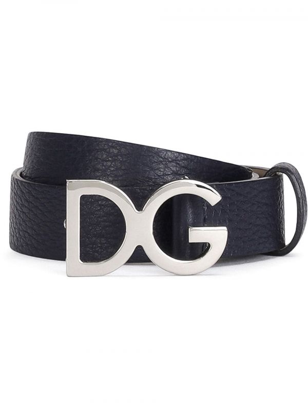  Dolce & Gabbana Kids Logo-plaque Buckle Belt - Blue 