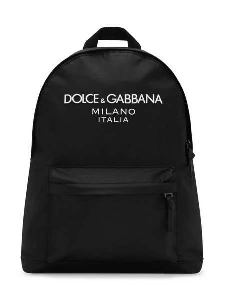  Dolce & Gabbana Kids Logo-print Backpack - Black 