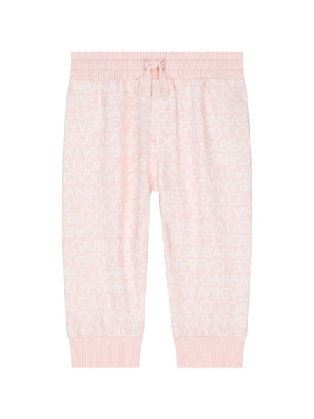  Dolce & Gabbana Kids Logo-print Cotton-jersey Leggings - Pink 