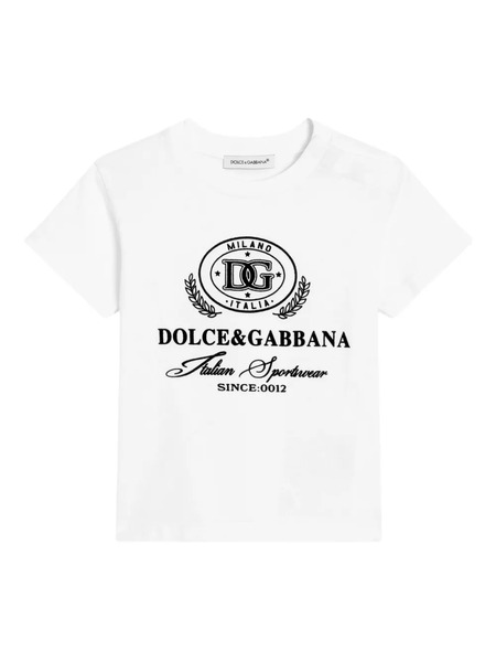 Dolce & Gabbana Kids Logo-print Cotton T-shirt - White 