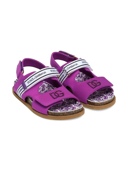  Dolce & Gabbana Kids Logo-strap Sandals - Pink 