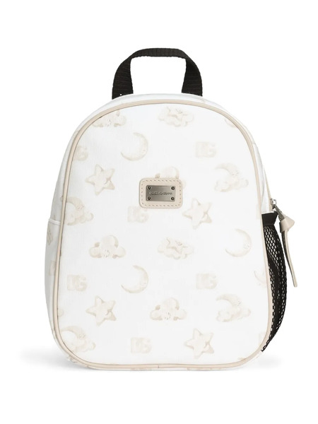  Dolce & Gabbana Kids Lune Stelle-print Backpack - White 