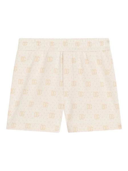  Dolce & Gabbana Kids Monogram Shorts - Neutrals 