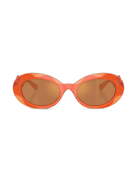  Dolce & Gabbana Kids Oval-frame Sunglasses - Orange 