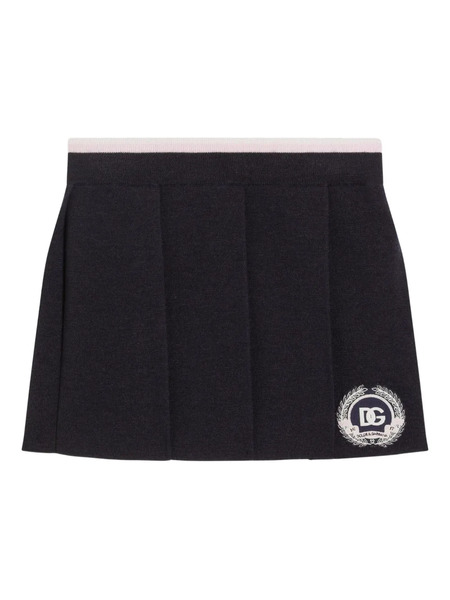  Dolce & Gabbana Kids Pleated Mini Skirt - Blue 