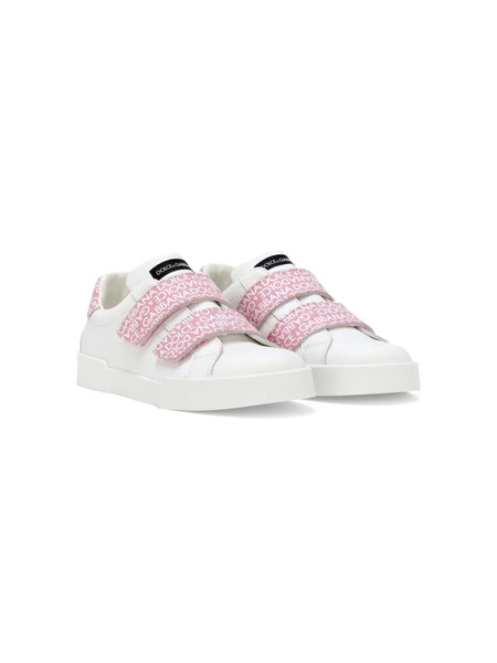  Dolce & Gabbana Kids Portofino Touch-strap Sneakers - White 