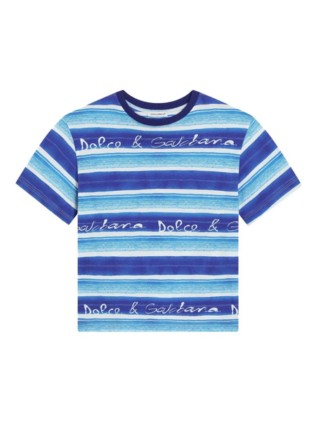  Dolce & Gabbana Kids Printed T-shirt - Blue 