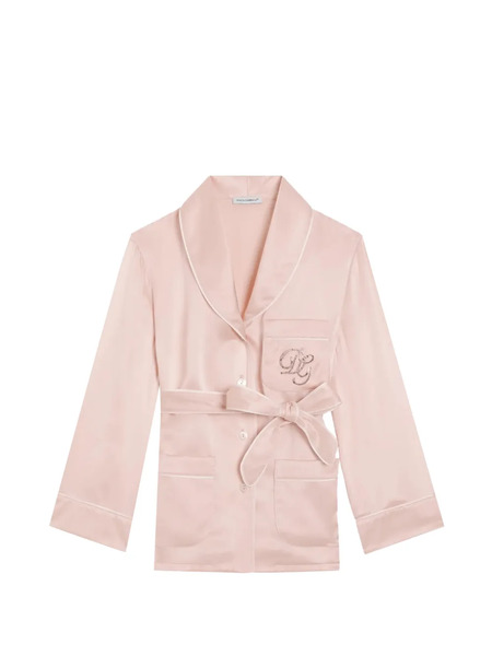  Dolce & Gabbana Kids Sequin Trim Shirt - Pink 
