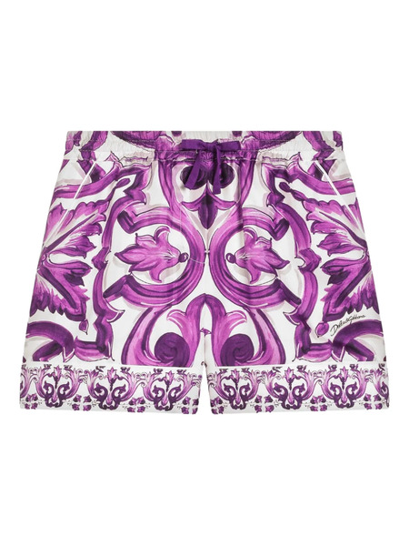  Dolce & Gabbana Kids Silk Shorts - White 