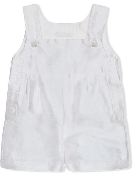  Dolce & Gabbana Kids Sleeveless Silk Romper - White 