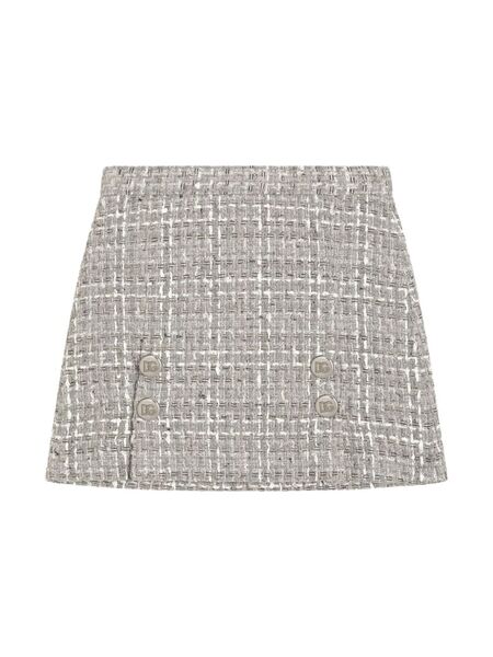  Dolce & Gabbana Kids Tweed Skirt - Grey 