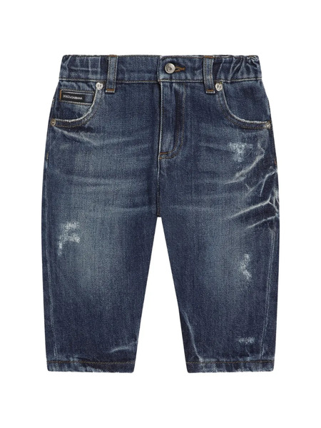  Dolce & Gabbana Kids Washed Jeans - Blue 