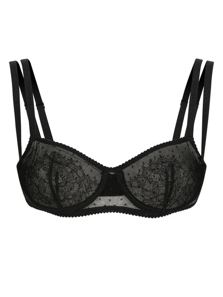  Dolce & Gabbana Lace Balconette Bra - Black 
