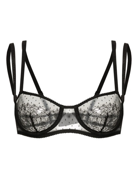 Dolce & Gabbana Lace Balcony Bra - Black 