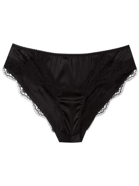  Dolce & Gabbana Lace Trim Briefs - Black 