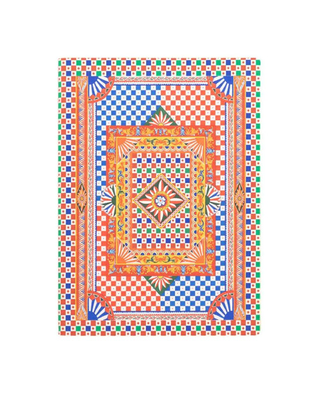  Dolce & Gabbana Large Ruled Patterned Notebook - Red 