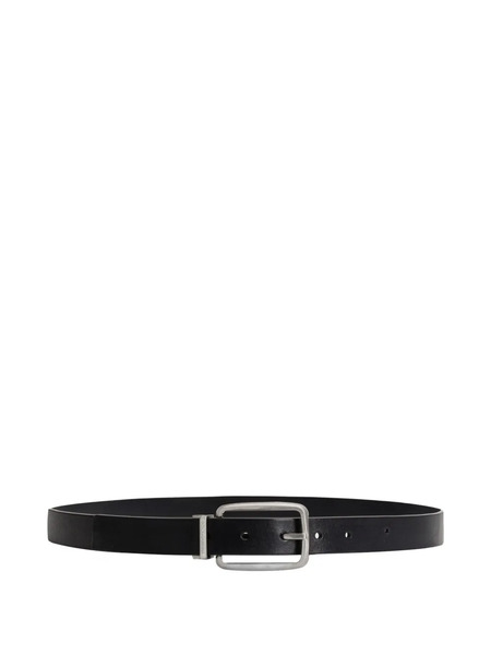  Dolce & Gabbana Leather Rectangle-buckle Belt - Black 