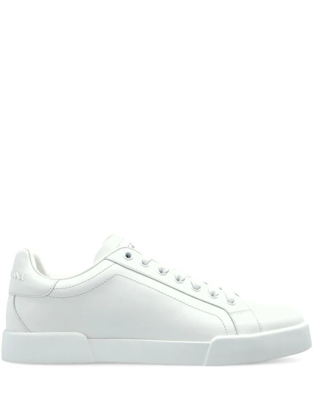  Dolce & Gabbana Leather Sneakers - White 