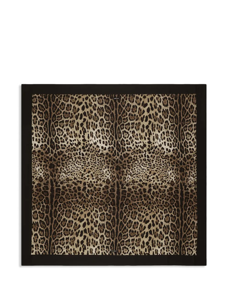  Dolce & Gabbana Leopard-print Throw - Brown 