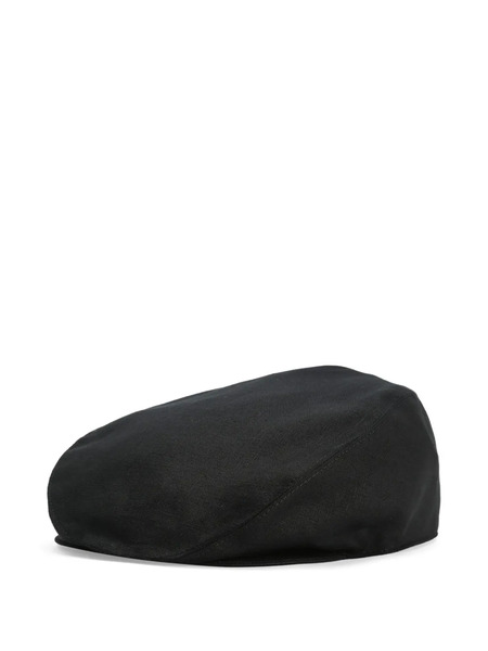  Dolce & Gabbana Linen Flat Cap - Black 