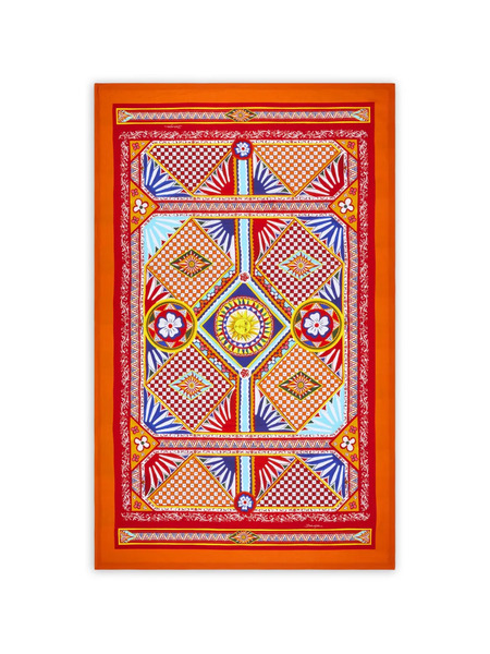  Dolce & Gabbana Linen Tablecloth - Orange 