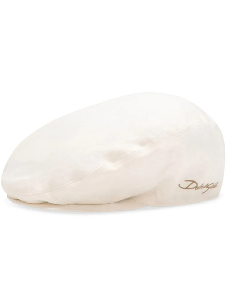  Dolce & Gabbana Linen Twill Flat Cap - White 
