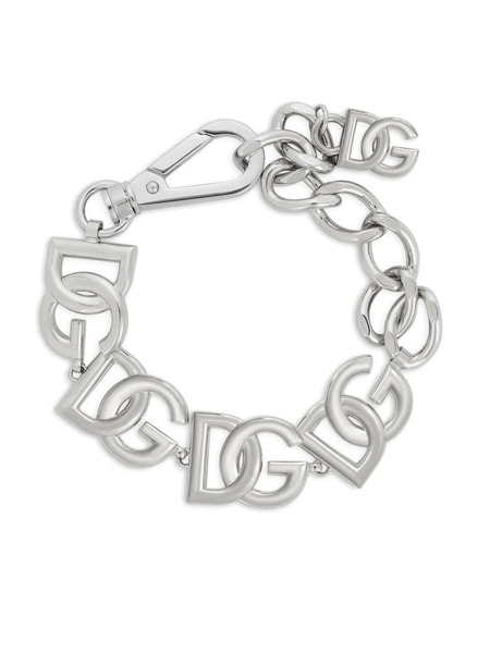  Dolce & Gabbana Logo Chain Bracelet - Silver 