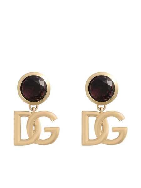  Dolce & Gabbana Logo Clip Earrings - Gold 