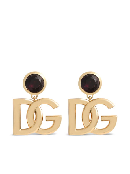  Dolce & Gabbana Logo Clip Earrings - Gold 