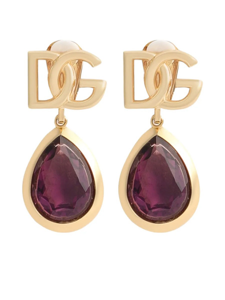  Dolce & Gabbana Logo Clip Earrings - Gold 