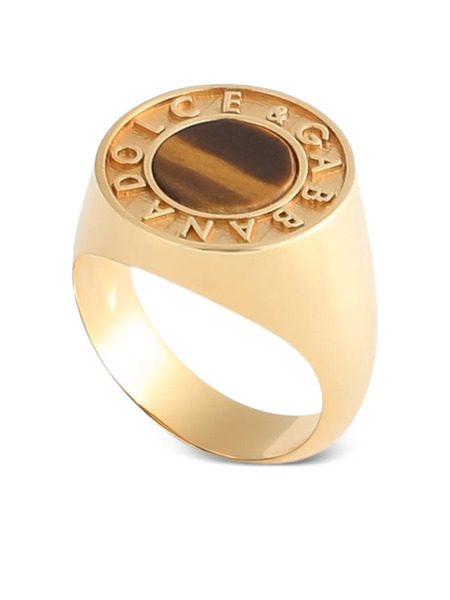  Dolce & Gabbana Logo-embossed Ring - Gold 