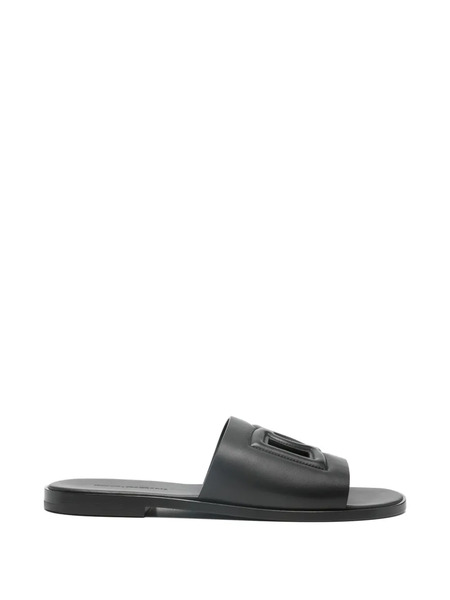  Dolce & Gabbana Logo-embossed Sandals - Black 