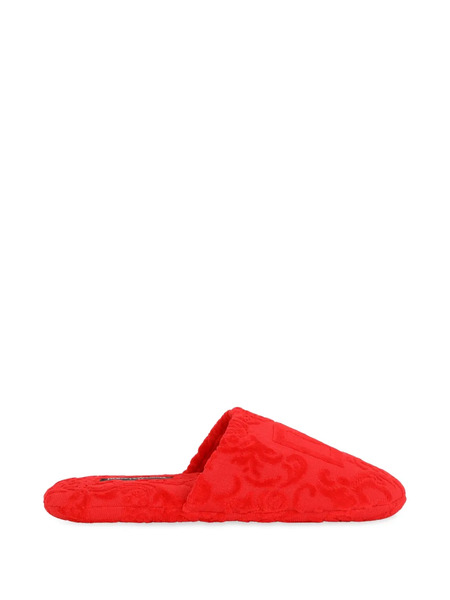  Dolce & Gabbana Logo-embroidered Slippers 