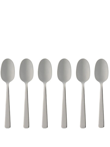  Dolce & Gabbana Logo-engraved Coffee Spoons (set Of Six) - Silver 