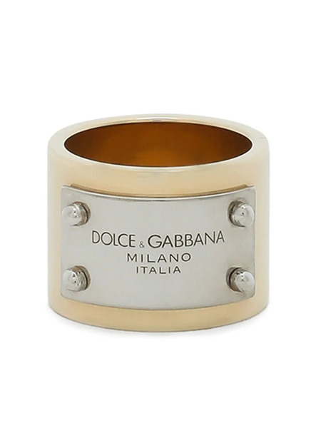  Dolce & Gabbana Logo-engraved Ring - Gold 