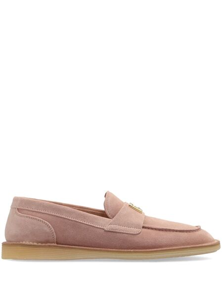  Dolce & Gabbana Logo-lettering Loafers - Pink 