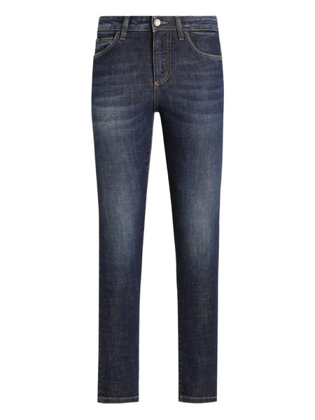  Dolce & Gabbana Logo-patch Skinny Jeans - Blue 