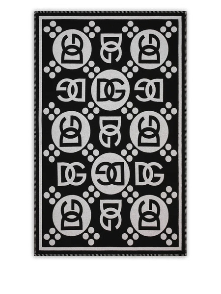  Dolce & Gabbana Logo-pattern Blanket - Black 